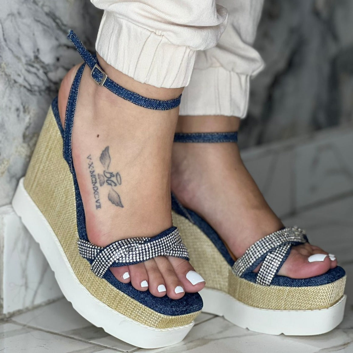 PLATAFORMA JEANS MUJER