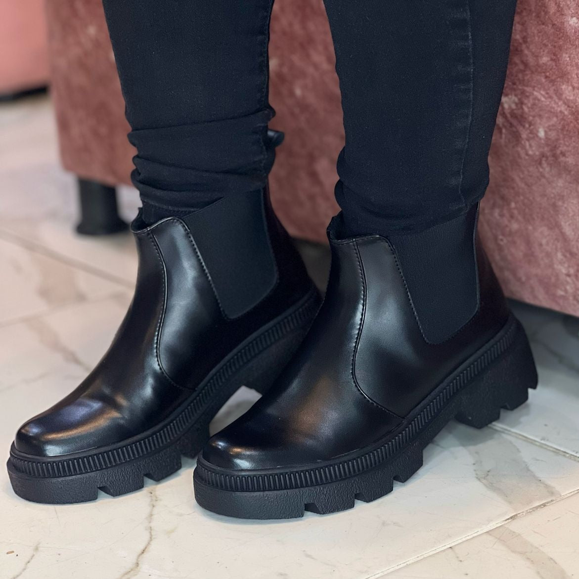 BOTA NEGRA 3 EN 1 MUJER