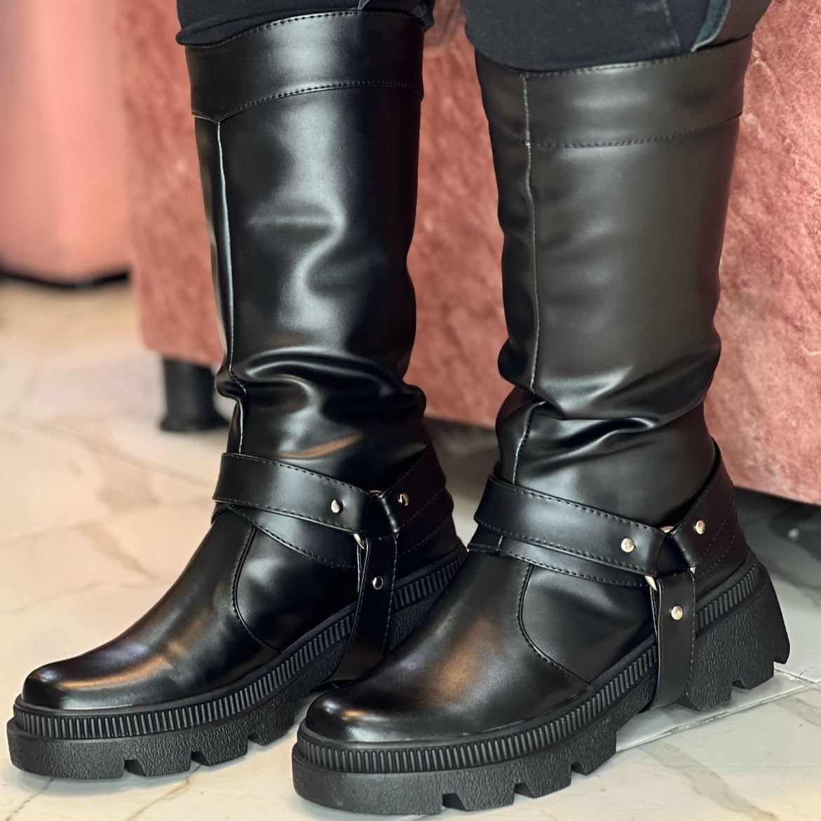 BOTA NEGRA 3 EN 1 MUJER