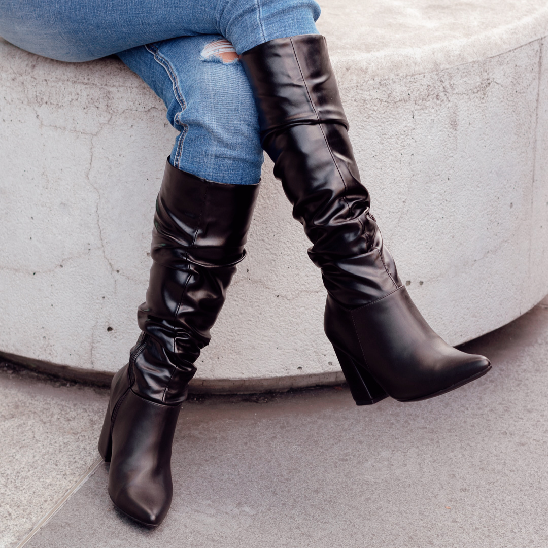 BOTA NEGRA MUJER
